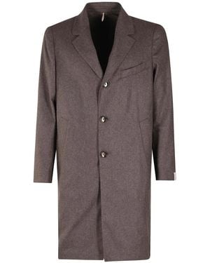 Santaniello Single-Breasted Coats - Marron