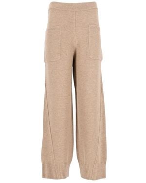 Maison Kitsuné Wide Trousers - Natural