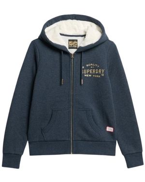 Superdry Zip-Throughs - Azul