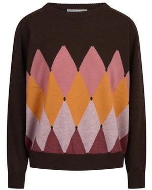Ballantyne Round-Neck Cashmere Sweater - Bruin