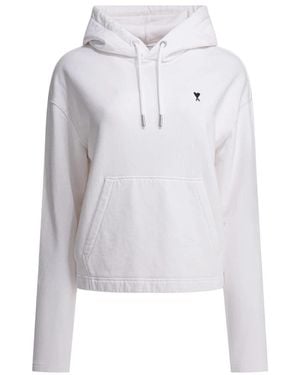 Ami Paris Hoodies - Bianco
