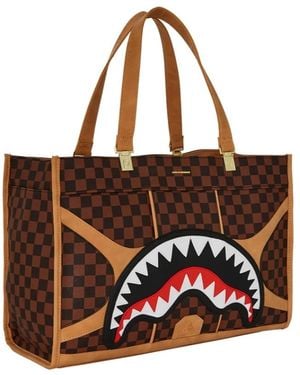 Sprayground Eco Leren Shopper Tote Tas - Bruin