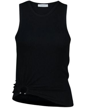 Rabanne Mouwloze Tops - Zwart
