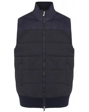 Gran Sasso Jassen ,Zwart ,Gewatteerd Vest - Blauw