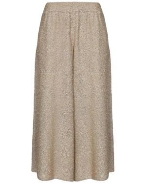 Brunello Cucinelli Broeken ,Wide Broeken - Naturel
