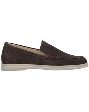 ESTRO Schoenen ,Bruin ,Saddle Velour Instappers