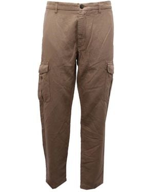 Eleventy Slim-Fit Pants - Brown