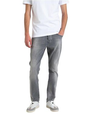 Goldgarn Klassische Jeans Aus Baumwollmischung - Grau