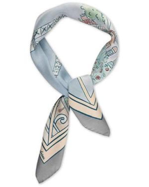 Stenströms Schal 65X65Cm - Blau