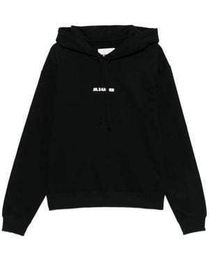 Jil Sander Hoodies & Sweatvesten ,Zwart ,Katoen Hoodie