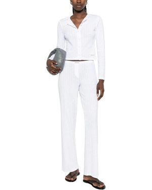 Sporty & Rich Wide Trousers - White