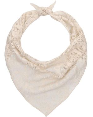 Becksöndergaard Accessoires ,Croflora Triangle Scarf - Wit
