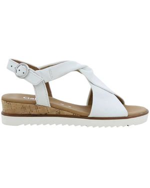 Gabor Flat Sandals - Bianco