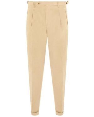 BERWICK  1707 Suit Trousers - Natural