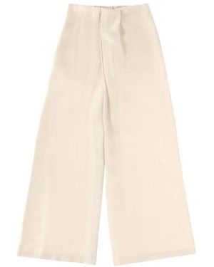 Alysi Wide Trousers - Natural