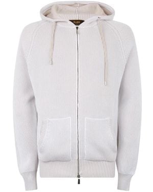 Moorer Zip-Throughs - White