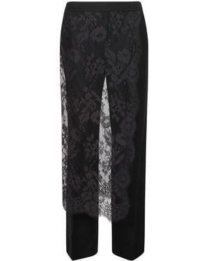 Zimmermann Broeken ,Zwart ,Katoen Valiant Lace Wrap Pant
