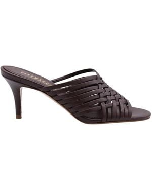 Gianmarco F. Heeled Mules - Brown