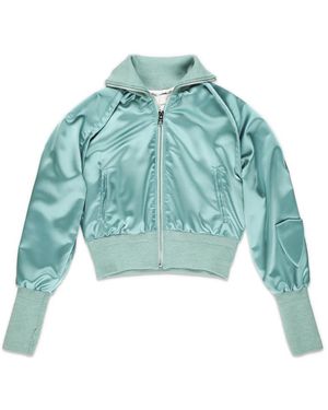 Philippe Model Hoodies & Sweatvesten ,Groen ,Satijn Jas - Blauw
