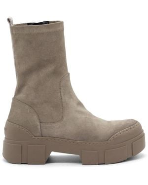Vic Matié V14 Roccia – Taupefarbene Stretch-Stiefelette - Grau