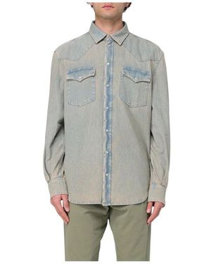 Dondup Denim Shirts - Gray