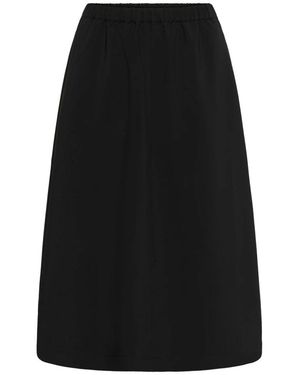 Part Two Midi Rok - Zwart
