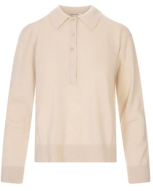 Max Mara Round-Neck Strickwaren - Weiß