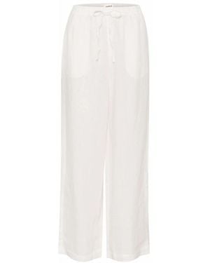 Soaked In Luxury Straight Trousers - Blanc