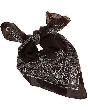 Destin Accessoires ,Bruin ,Bandana 90X 90 - Zwart