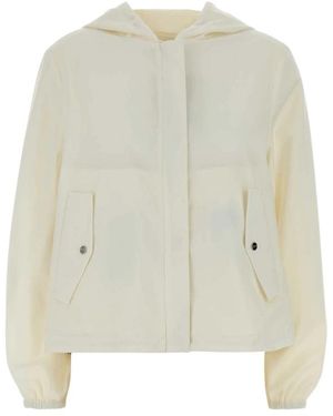 Herno Jassen ,Wit ,Jersey Omkeerbare Jas