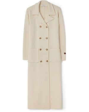 BUSNEL Double-Breasted Coats - Neutro