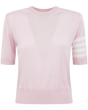 Thom Browne Trui Met Ronde Hals - Roze