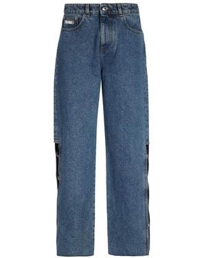 Gcds Wide Jeans - Blue