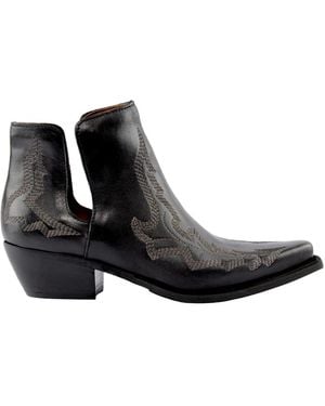 Zoe Cowboy Boots - Negro