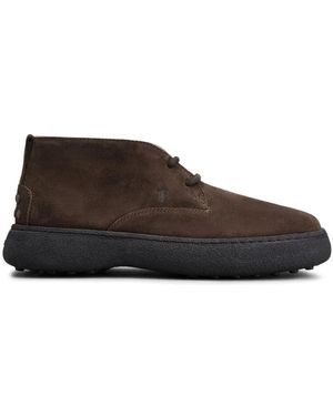 Tod's Lace-Up Boots - Brown