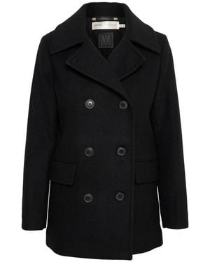 Inwear Double-Breasted Coats - Black