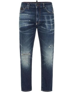 Philipp Plein Slim-Fit Jeans - Azul