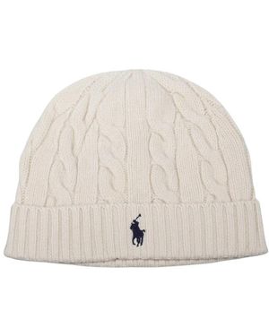 Ralph Lauren Accessoires ,Wol Cable-Knit Wool-Cashmere Beanie - Naturel