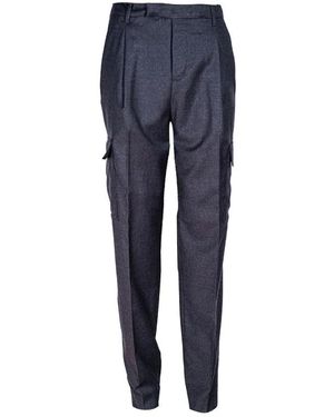 BRIGLIA Slim-Fit Trousers - Blue