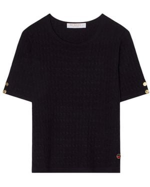 BUSNEL Round-Neck Knitwear - Nero