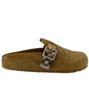 Burberry Mules - Brown