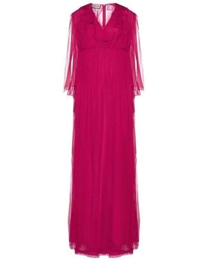 Gucci Elegante Jurk Met Lange Mouwen - Roze