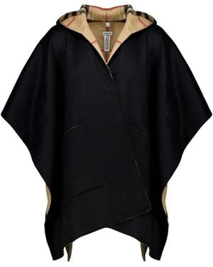 Burberry Jassen ,Zwart ,Kasjmier Cashmere Poncho