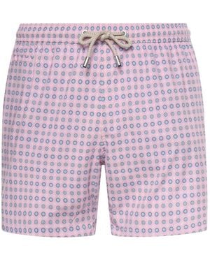 MC2 Saint Barth Badmode ,Roze ,Polyester Ultralight Stretch Zwemshort - Paars