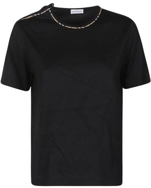 Burberry Tops ,Zwart ,Katoen Frankie Bow