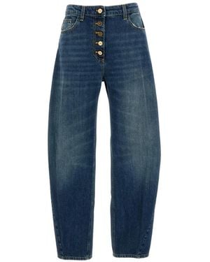 Elisabetta Franchi Loose-Fit Jeans - Azul