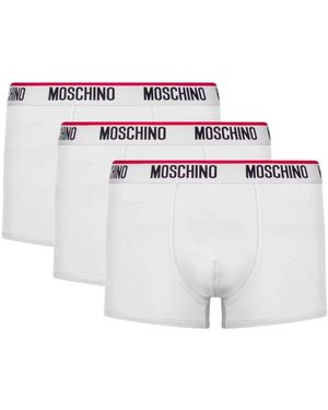 Moschino Trunk Cotton Stretch 3Pk - Wit