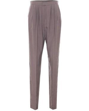 Saint Laurent Tapered Trousers - Gris