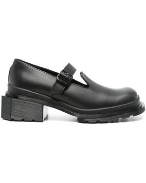 Dr. Martens Schoenen ,Zwart ,Leer Platte Schoenen