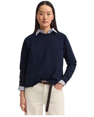 Bugatti Hoodies & Sweatvesten ,Blauw ,Sportieve Raglan Sweater